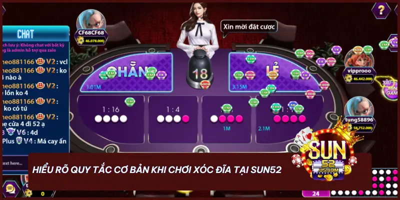 Hiểu rõ quy tắc cơ bản khi chơi xóc đĩa tại SUN52
